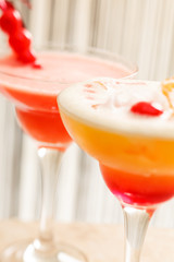 cocktails in the bar