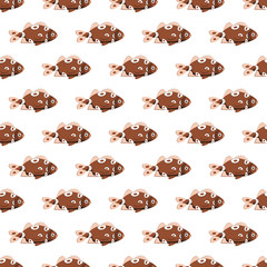 Fish texture. Color seamless pattern.