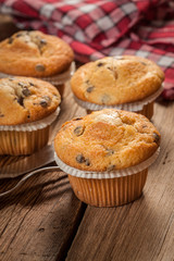 Muffins and coffee