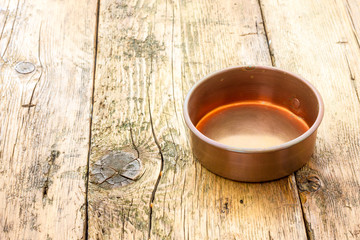 antique copper bowl