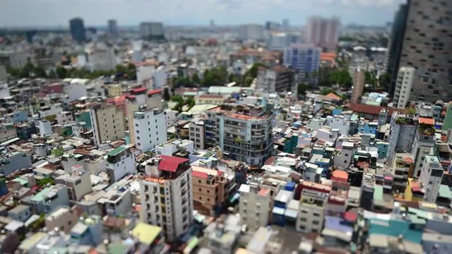 Time Lapse of Clouds and Shadows Passing over Ho Chi Minh City (Saigon) 