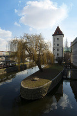 water tower, called Petrziikovska. Prague, Czech Republic