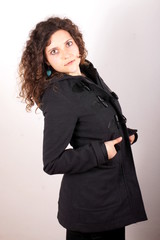 Fototapeta na wymiar Girl with coat