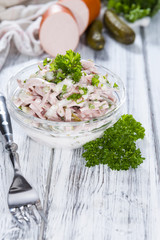 Meat Salad with mayonnaise
