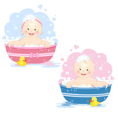 Bathing babies