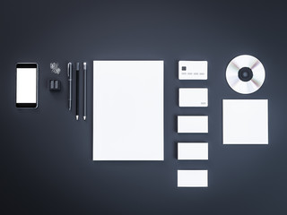 Mockup business template.  Premium