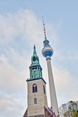 Fototapeta na wymiar Marienkirche at Berlin, Germany