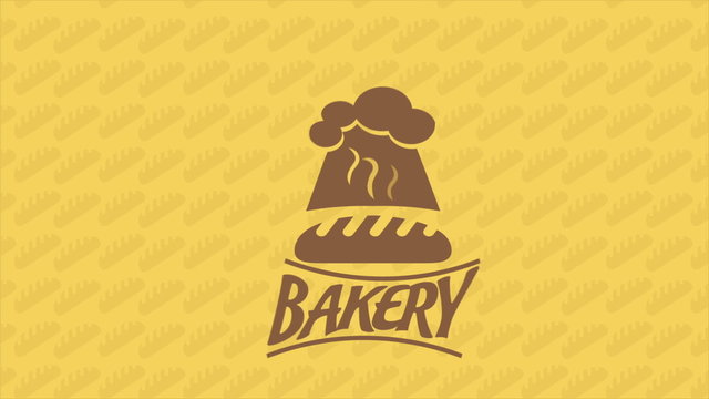 Bakery icon, Video Animation. HD 1080