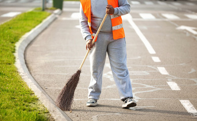 Road Series: Sweeping on the street