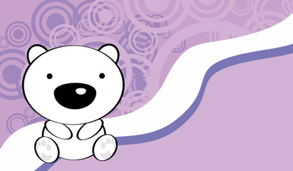 Obraz na płótnie Canvas cute baby polar bear background