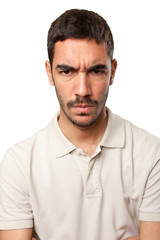 Obraz premium Close up of an upset guy