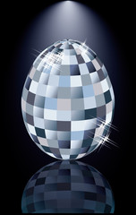 Diamonds Easter egg, vector illustration