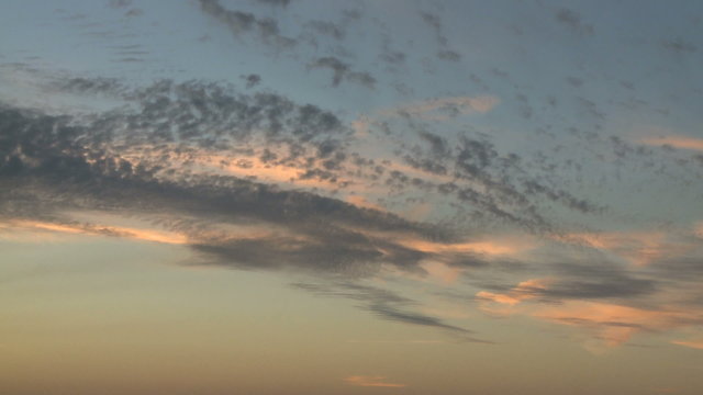 Time Lapse of Sunset Clouds 