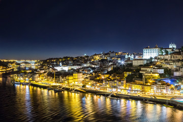 Porto in Portugal at night