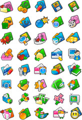 Fototapeta premium 아이콘패키지