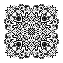 Flower Mandala. Abstract element for design