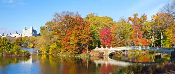 Tischdecke New York City - Central Park Panoramic Landscape © deberarr