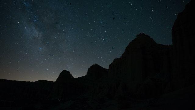 Time Lapse of Trona Pinnacles at Night
