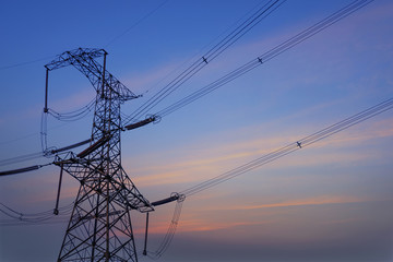 Electricity pylons,