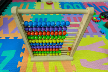 Naklejka premium wooden abacus