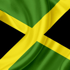 Jamaica waving flag