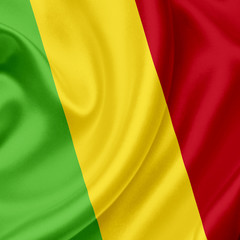 Mali waving flag