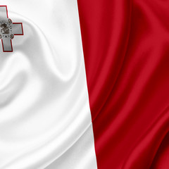 Malta waving flag