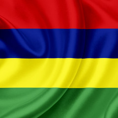 Obraz premium Mauritius waving flag