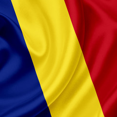 Romania waving flag