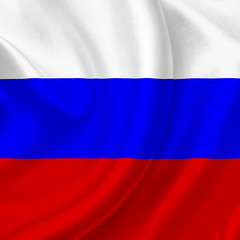 Russia waving flag