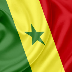 Senegal waving flag