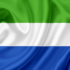 Sierra Leone waving flag