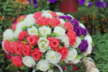 beautiful of rose artificial flowers