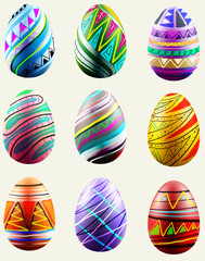 Easter eggs background