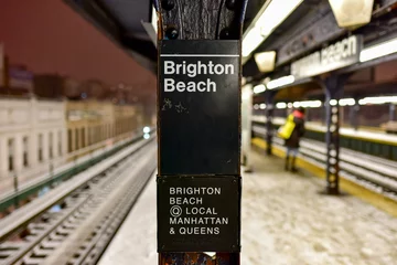 Poster Brighton Beach Subway Station © demerzel21