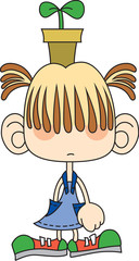 여자어린이이미지