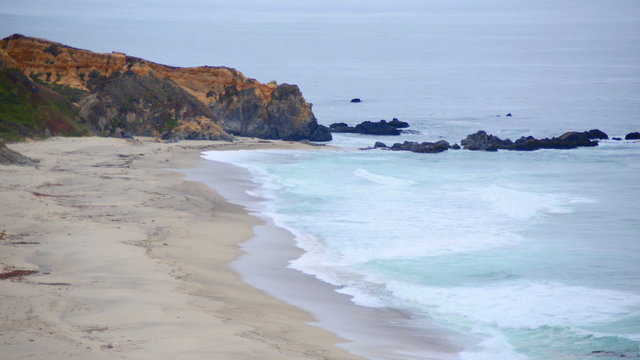 Time Lapse of Northern California Coast Beach Ocean