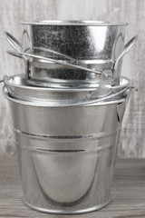 Galvanized buckets