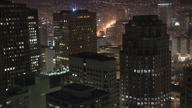 Above a Big City - Time Lapse - San Francisco - Clip 5