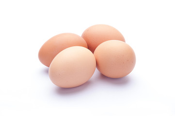 eggs on a white background