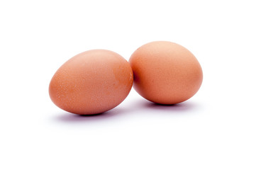 eggs on a white background