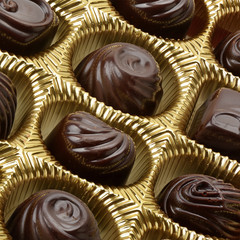 variety of chocolates in box