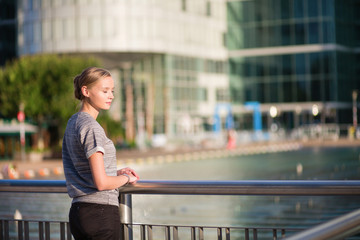 Young business woman in Paris