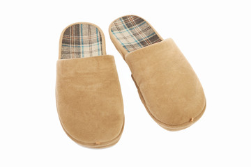 Home slippers. Isolated on white background
