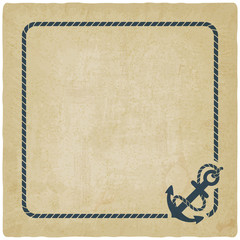 marine background with anchor © natbasil