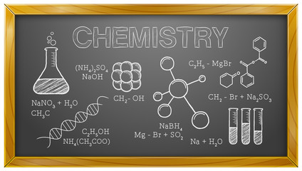 Chemistry, Science, Chemical Elements, Blackboard - 78881135