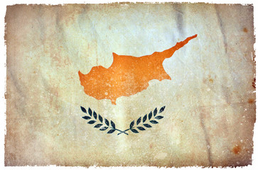 Cyprus grunge flag
