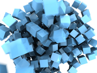 abstract cubes background