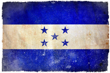 Honduras grunge flag