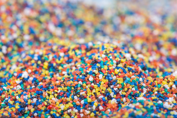 heap of multi color sand